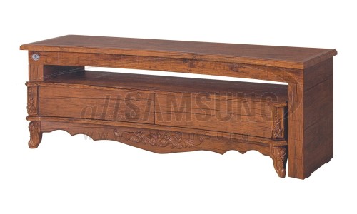 میز منحنی تلویزیون سامسونگ مدل R710 آنتیک کاج Tv Stand R710 Antique Kaj Curve