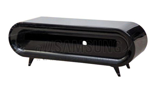 میز منحنی تلویزیون سامسونگ مدل R810 مشکی های گلاس Tv Stand R810 Black High Gloss Curve