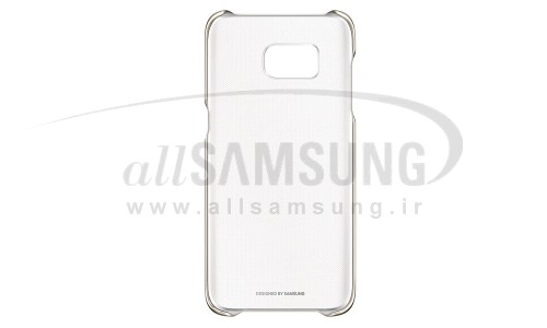 گلکسی اس 7 اج سامسونگ کلیر کاور طلایی Samsung Galaxy S7 edge Clear Cover Gold