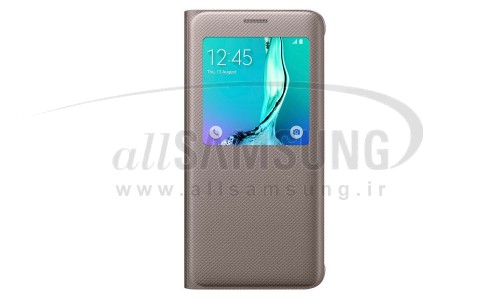 گلکسی اس 6 اج پلاس سامسونگ اس ویو کاور طلایی Samsung Galaxy S6 edge+ Plus S View Cover Gold