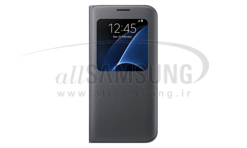 گلکسی اس 7 اج سامسونگ اس ویو کاور مشکی Samsung Galaxy S7 edge S View Cover Black