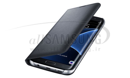 گلکسی اس 7 اج سامسونگ ال ای دی ویو کاور مشکی Samsung Galaxy S7 edge LED View Cover Black