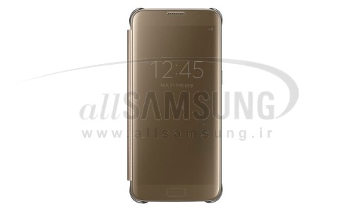 گلکسی اس 7 اج سامسونگ کلیر ویو کاور طلایی Samsung Galaxy S7 edge Clear View Cover Gold