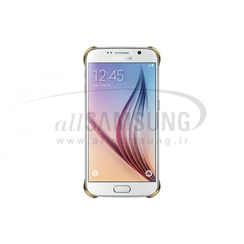 گلکسی اس 6 سامسونگ کلیر کاور طلایی Samsung Galaxy S6 Clear Cover Gold