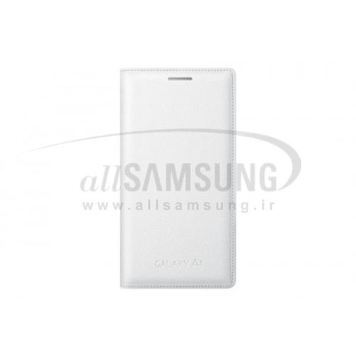 گلکسی ای 3 سامسونگ فلیپ کاور سفید Samsung Galaxy A3 Flip Cover White