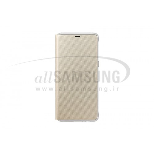 گوشی سامسونگ گلکسی ای 8 نئون فلیپ کاور طلایی Samsung Galaxy A8 2018 Neon Flip Cover FA530P Gold