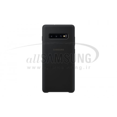 گلکسی اس 10 پلاس سامسونگ سیلیکون کاور مشکی Samsung Galaxy S10+ Silicone Cover Black EF-PG975TB