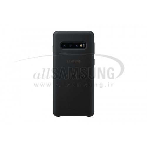 گلکسی اس 10 سامسونگ سیلیکون کاور مشکی Samsung Galaxy S10 Silicone Cover Black EF-PG973TB