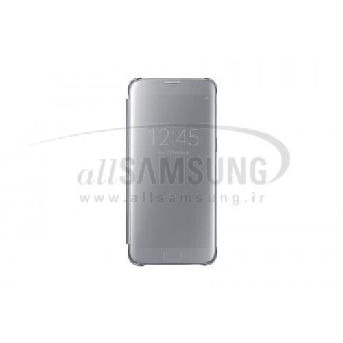 گلکسی اس 7 سامسونگ کلیر ویو کاور نقره ای Samsung Galaxy S7 Clear View Cover Silver