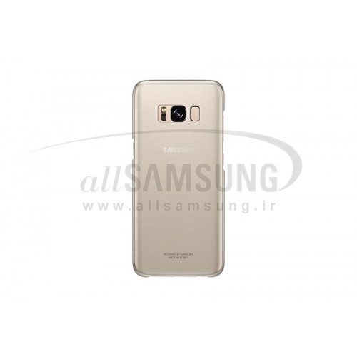 گلکسی اس 8 سامسونگ کلیر کاور طلایی Samsung Galaxy S8 Clear Cover Gold EF-QG950CF