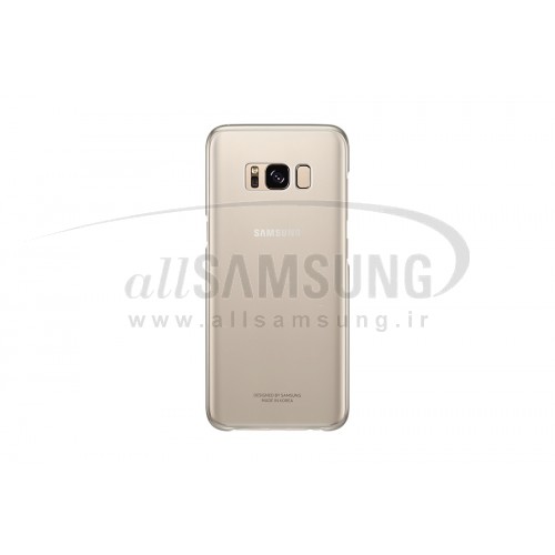 گلکسی اس 8 پلاس سامسونگ کلیر کاور طلایی Samsung Galaxy S8+ Clear Cover Gold EF-QG955CF
