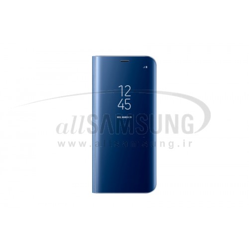 گلکسی اس 8 سامسونگ کلیر ویو استندینگ کاور آبی Samsung Galaxy S8 Clear View Standing Cover Blue EF-ZG950CB