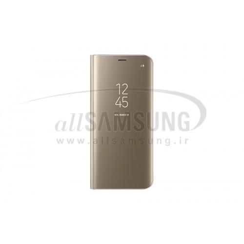 گلکسی اس 8 سامسونگ کلیر ویو استندینگ کاور طلایی Samsung Galaxy S8 Clear View Standing Cover Gold