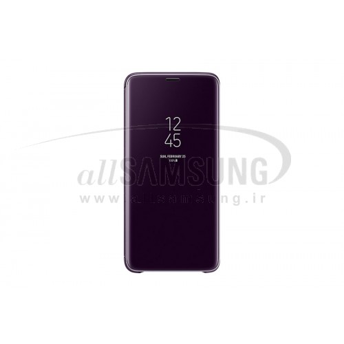 گلکسی اس 9 پلاس سامسونگ کلیر ویو استندینگ کاور بنفش Samsung Galaxy S9+ Clear View Standing Cover Purple