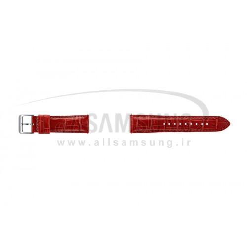 گیر اس 3 سامسونگ بند ساعت چرمی قرمز Samsung Gear S3 Alligator Grain Leather Band Red ET-YSA76MR