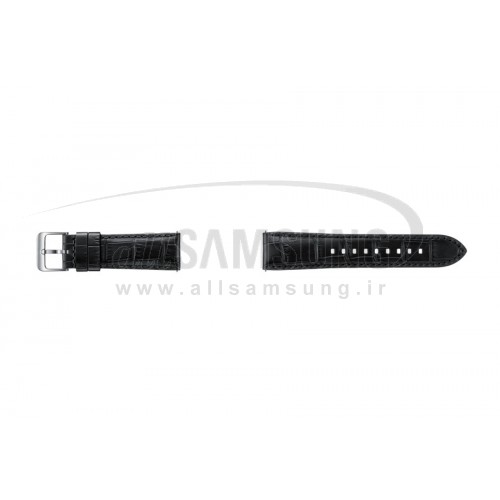 گیر اس 3 سامسونگ بند ساعت چرمی مشکی Samsung Gear S3 Alligator Grain Leather Band Black ET-YSA76MB