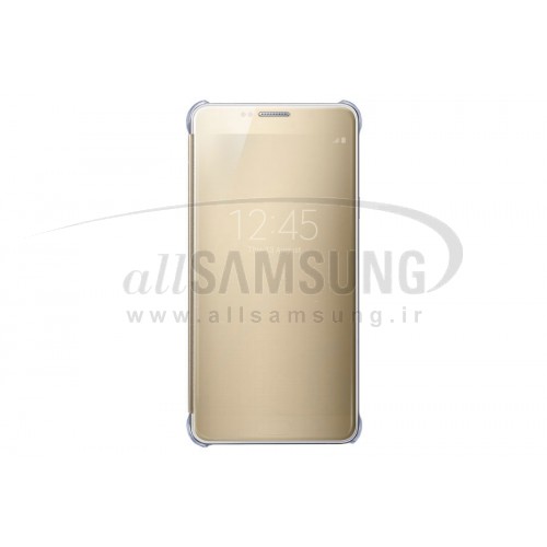 گلکسی نوت 5 سامسونگ کلیر ویو کاور طلایی Samsung Galaxy Note5 Clear View Cover Gold
