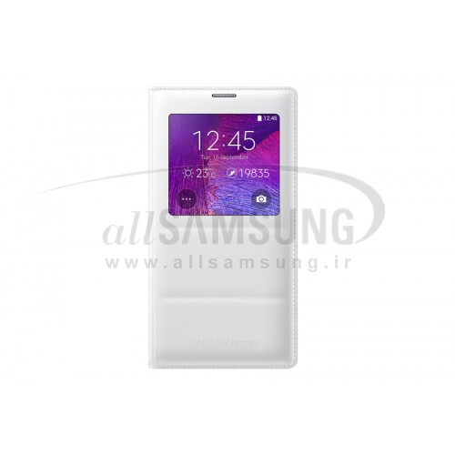 گلکسی نوت 4 سامسونگ اس ویو کاور سفید Samsung Galaxy Note4 S View Cover White