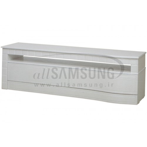میز منحنی تلویزیون سامسونگ مدل R806 سفید لیزری Tv Stand R806 Laser White Curve