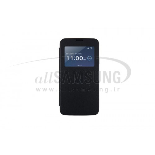 گلکسی اس 5 سامسونگ ویو فلیپ کاور انی مد مشکی Samsung Galaxy S5 View Flip cover AnyMode Black