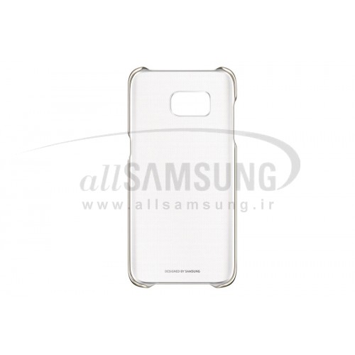 گلکسی اس 7 اج سامسونگ کلیر کاور طلایی Samsung Galaxy S7 edge Clear Cover Gold