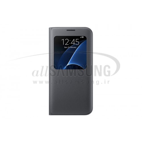 گلکسی اس 7 اج سامسونگ اس ویو کاور مشکی Samsung Galaxy S7 edge S View Cover Black