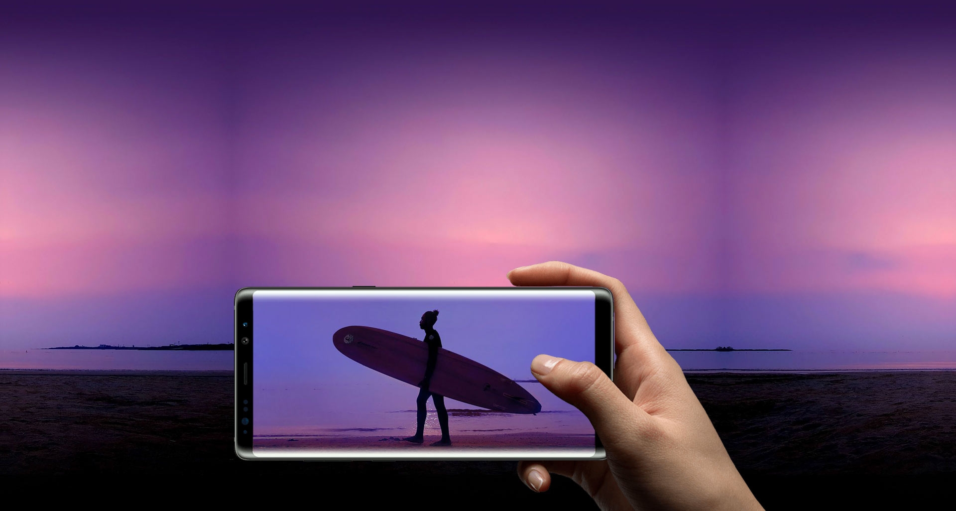 تصاویر شفاف و بدون تاری، حتی در نور بسیار کم با گوشی Note8 سامسونگ