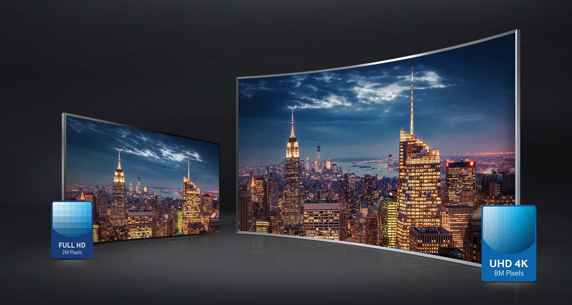 کیفیت تصویر فوق العاده تلویزیون LED منحنی 4K سامسونگ