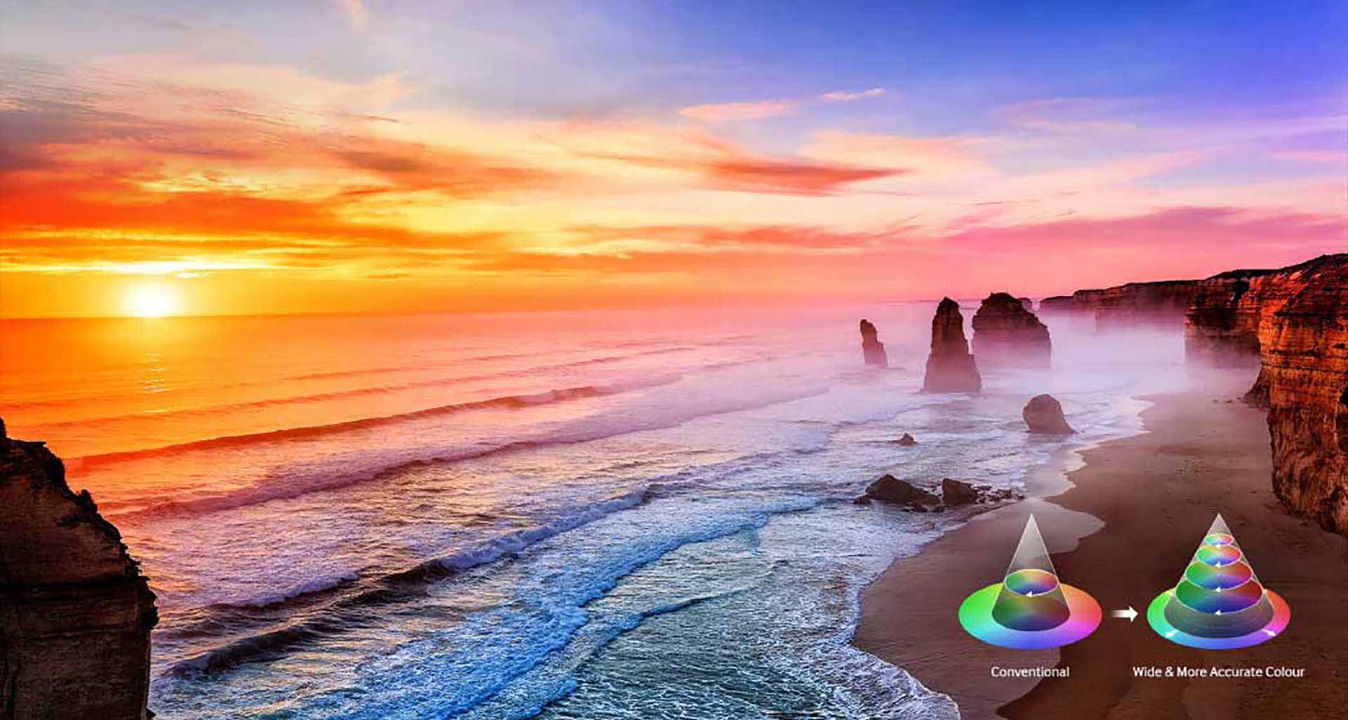 تماشای میلیون های رنگ واقعی با تلویزیون سامسونگ