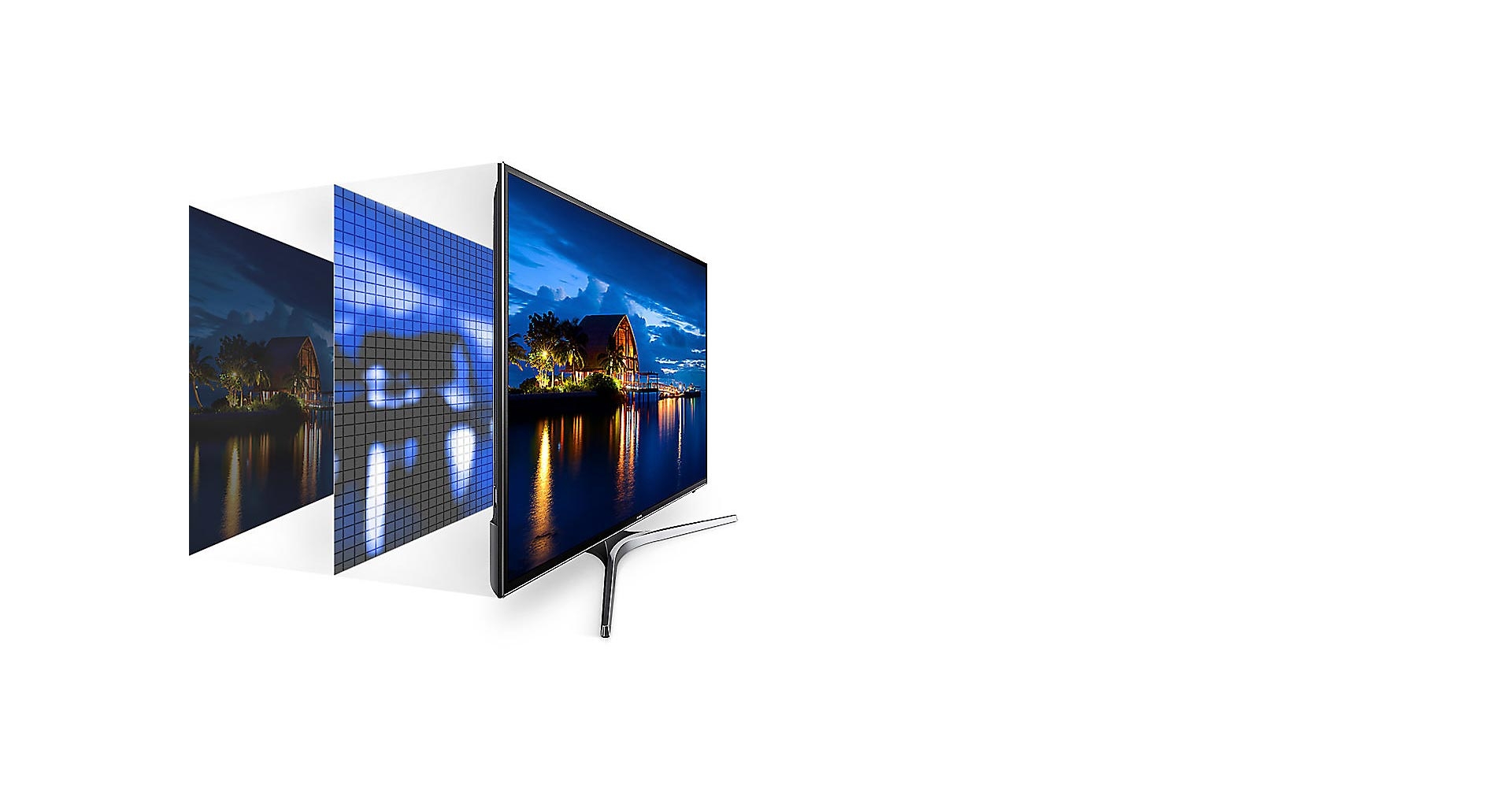 تنظیم نقطه ای نور UHD در تلویزیون MU7980