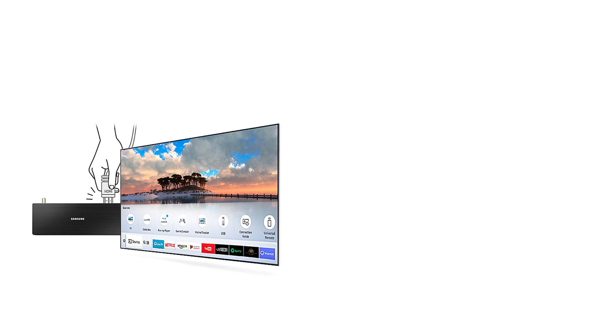 تلویزیون اسمارت UHD 4K سامسونگ مجهز به Auto Detection