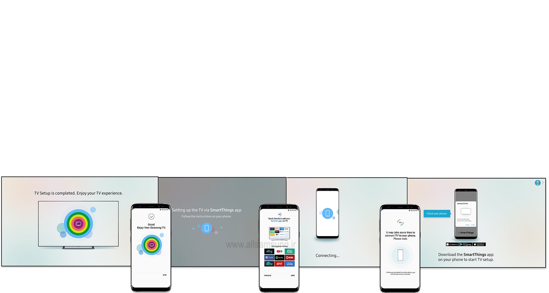 نصب آسان اپلیکیشن SmartThings بر روی گوشی هوشمند