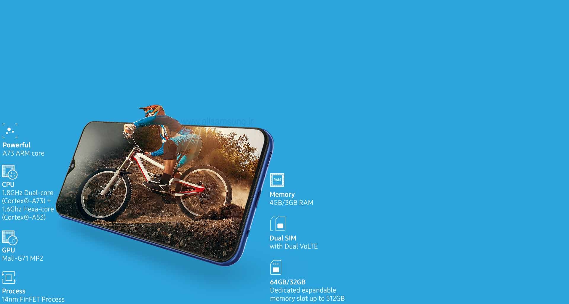 پردازنده قدرتمند گوشی Galaxy M20