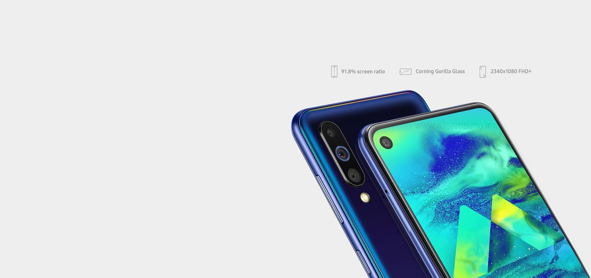 گلکسی M40 با نمایشگر Infinity O