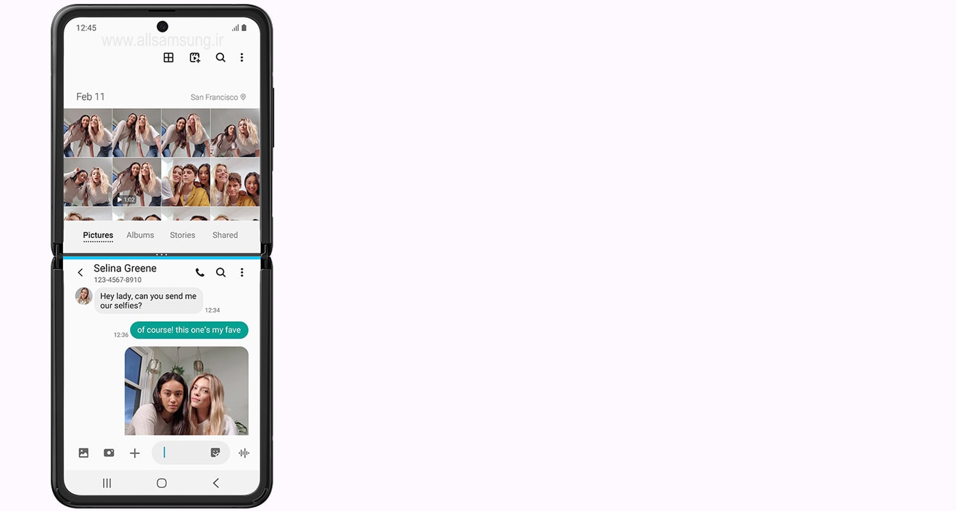 ویژگی مالتی تسک گوشی سامسونگ گلکسی Z Flip